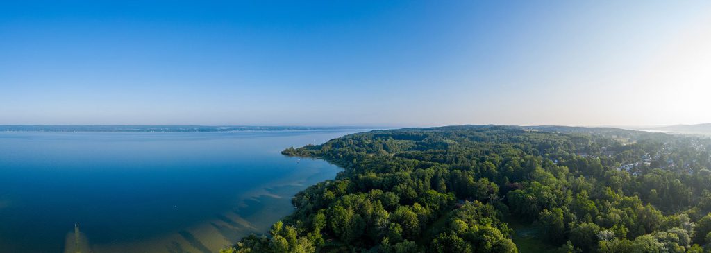 Panoramaaufnahme vom Ammersee